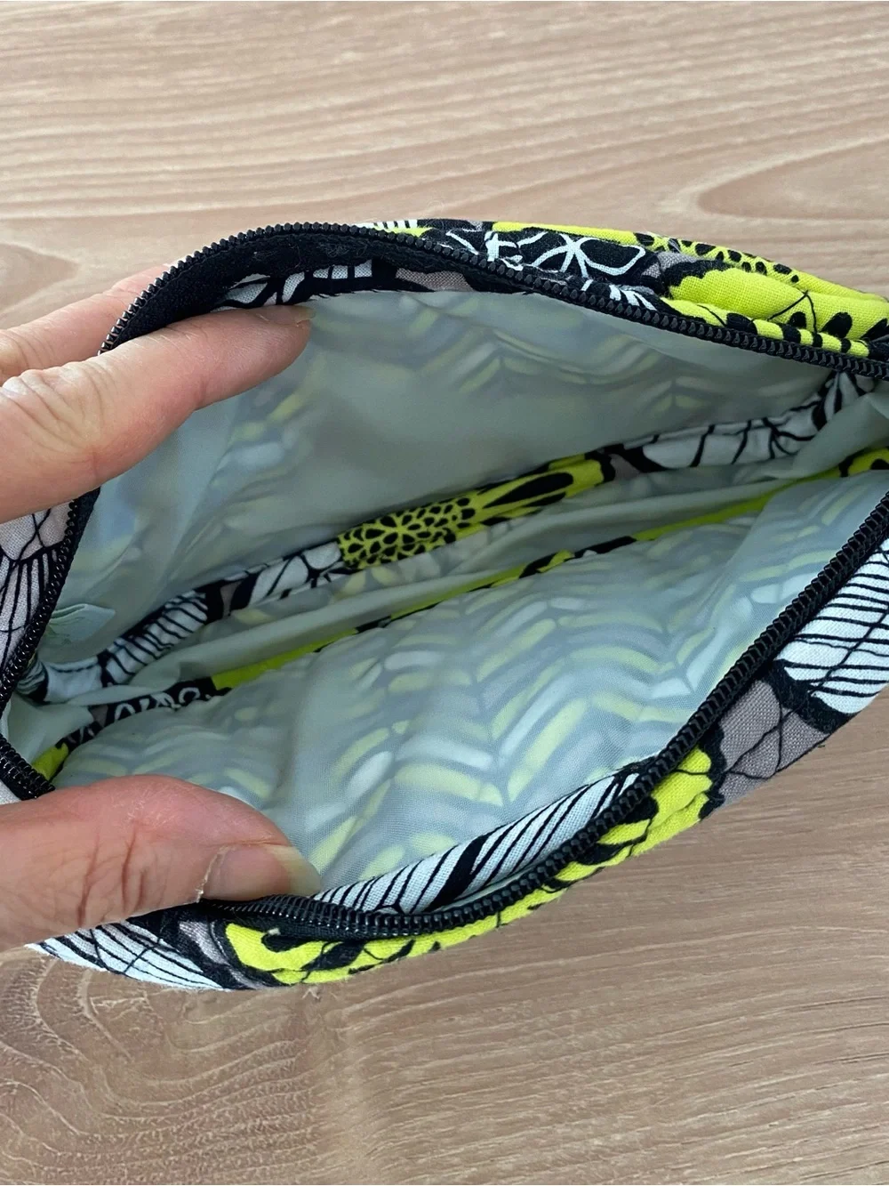 Vera Bradley Citron Cosmetic Bag with Mirror
